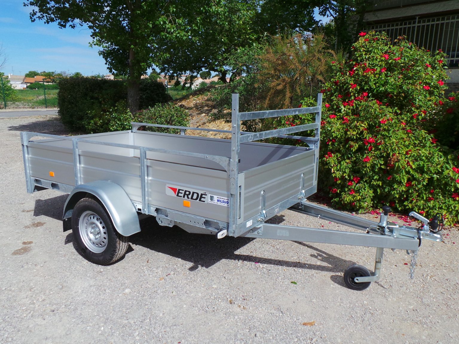Remorque Double Essieux 750 Kg Feu Vert