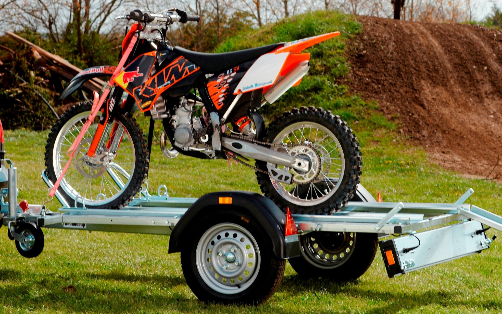 Remorque Porte Moto 2 Rails BRENDERUP Remorques Wilsud
