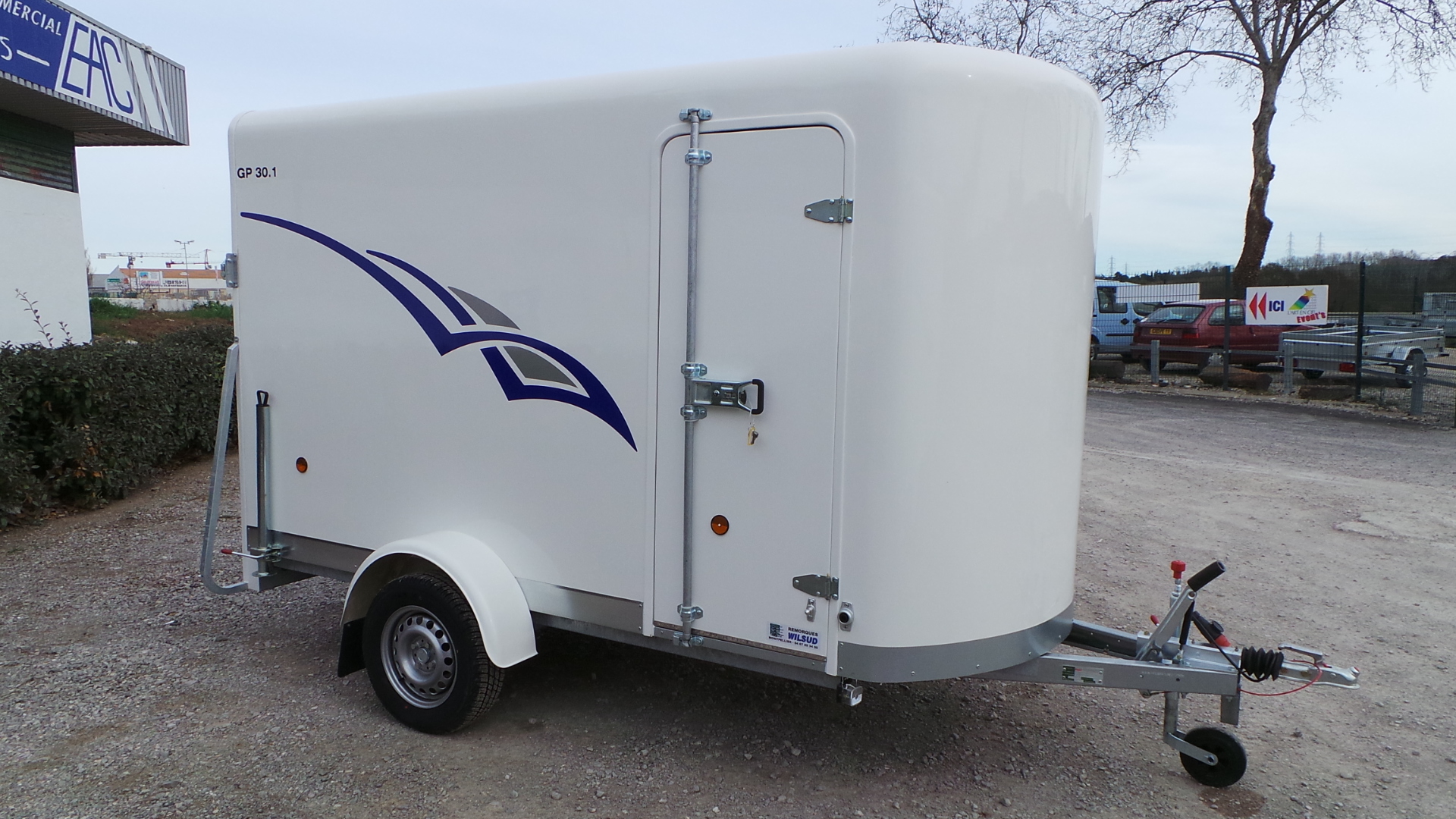 Remorque fourgon Polyester 750 kg Remorques Wilsud