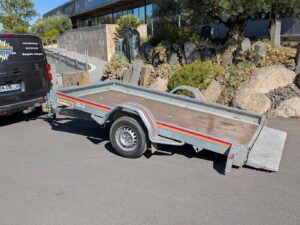 remorque plateau basculante 1300 kg